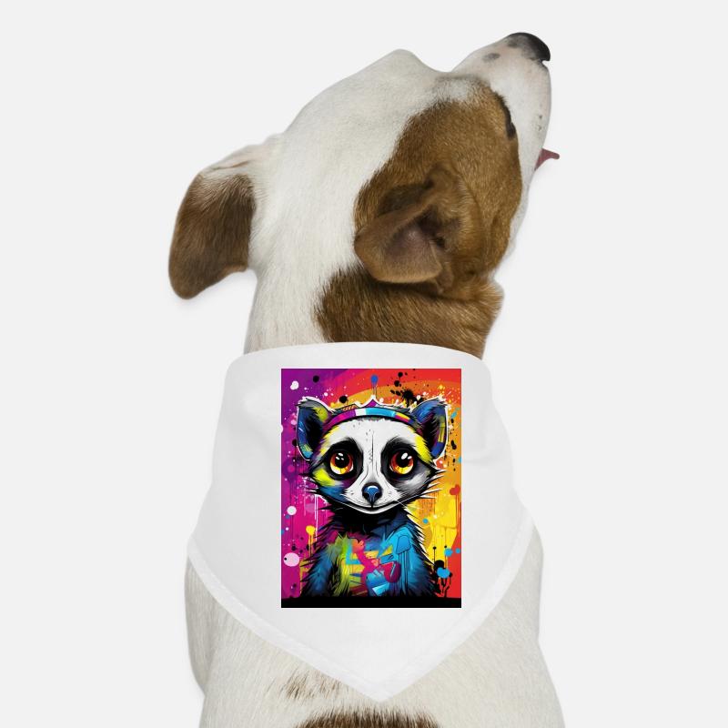 [MB] Meerkat in love: colorful affection Dog Bandana