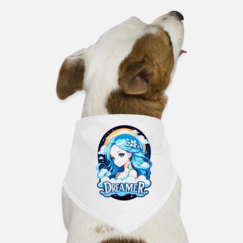 Träumer - Träumer - Träumer - Traum - Träumerei - Hunde-Bandana - Weiß