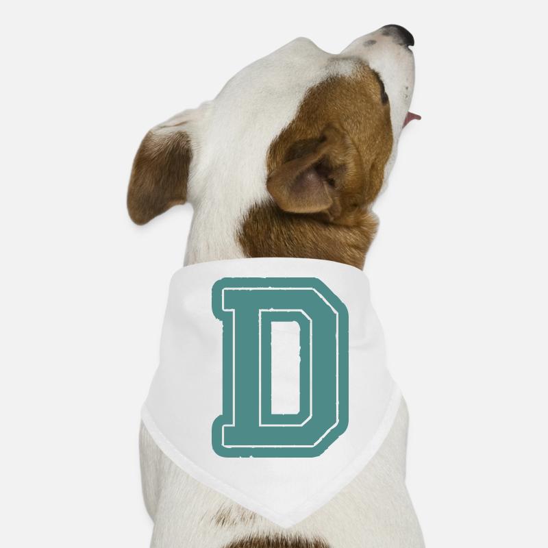 D Buchstabe Hunde-Bandana