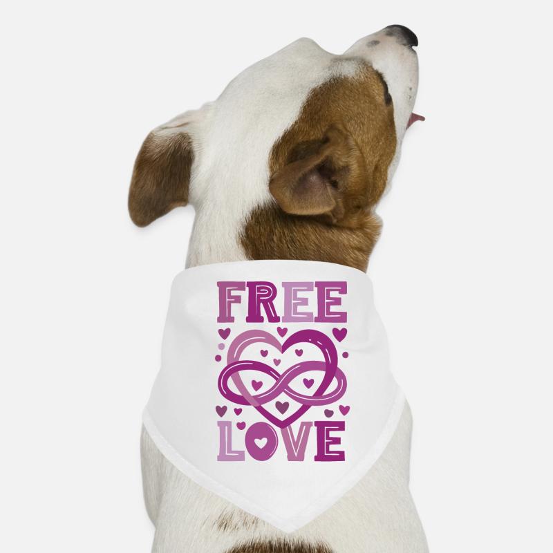 Polyamory Symbol - Pink Dog Bandana