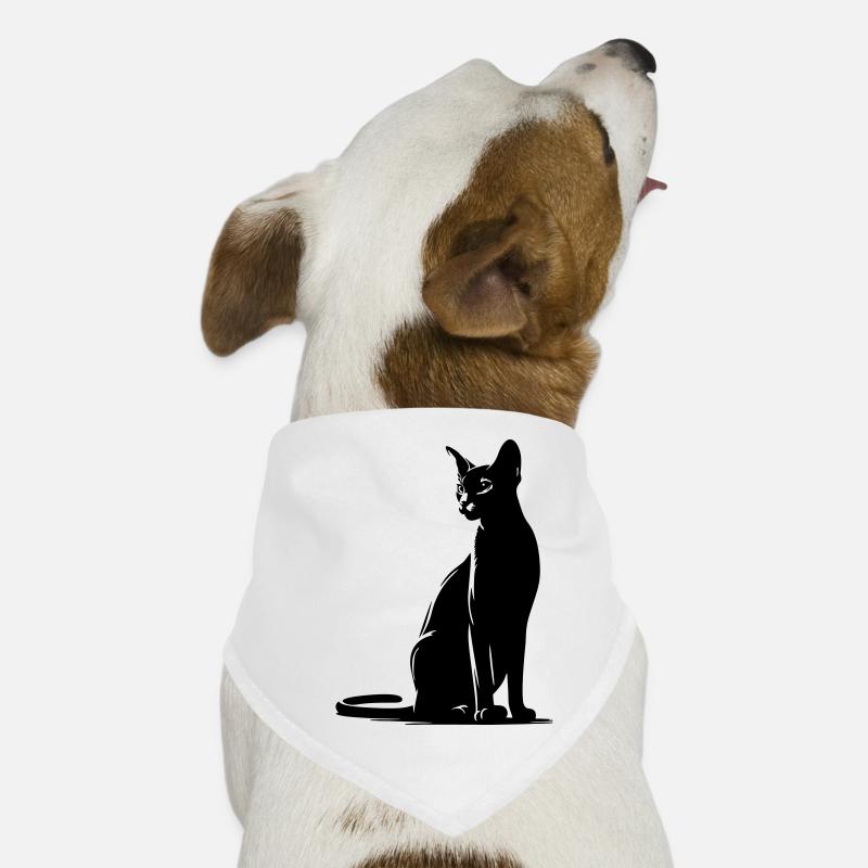Chat abyssin Bandana pour chien