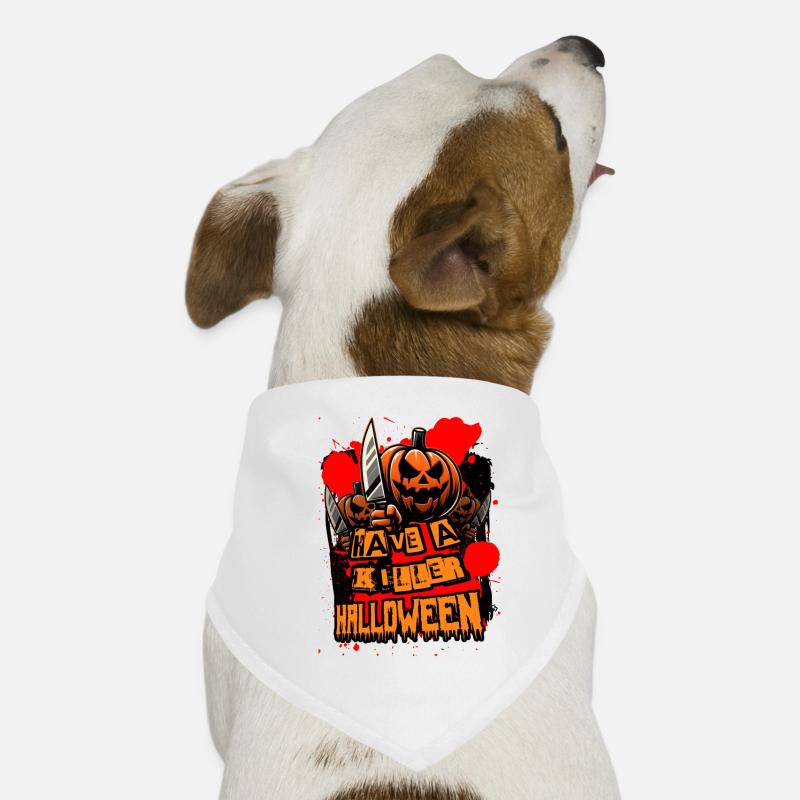 Killer Halloween Pumpkin Dog Bandana