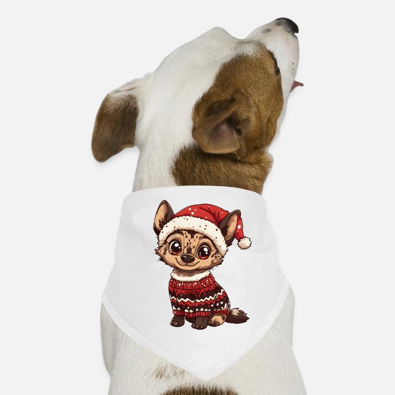 Hyäne Weihnachten Hunde-Bandana