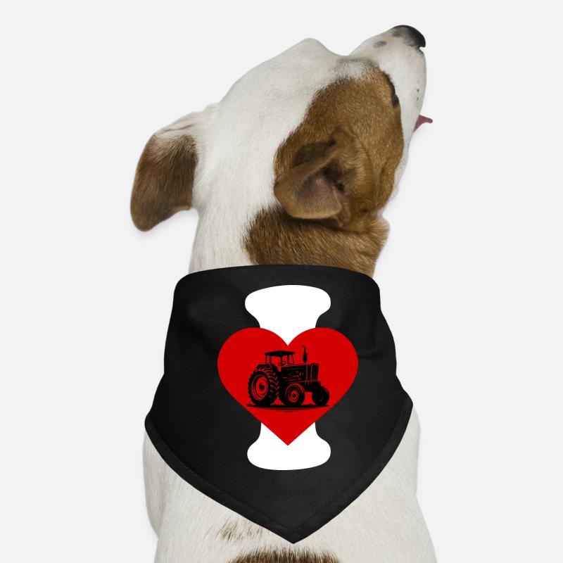 I love Traktor Hunde-Bandana