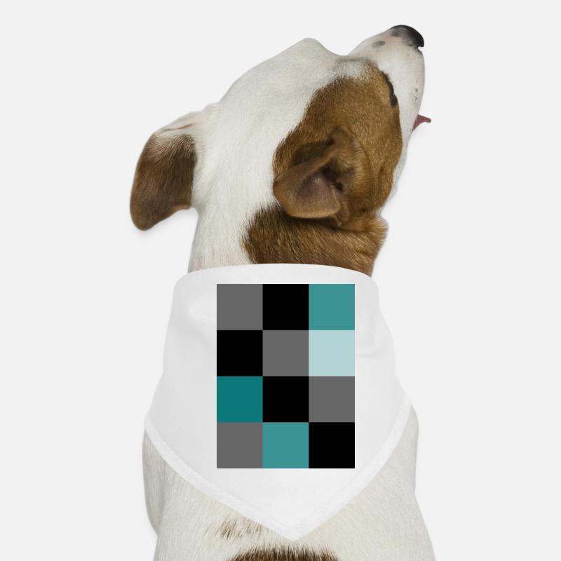 Pixel sarcelle Bandana pour chien