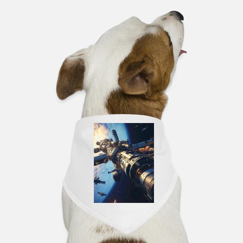 Perdu dans l’espace 1 3 - Bandana pour chien - blanc