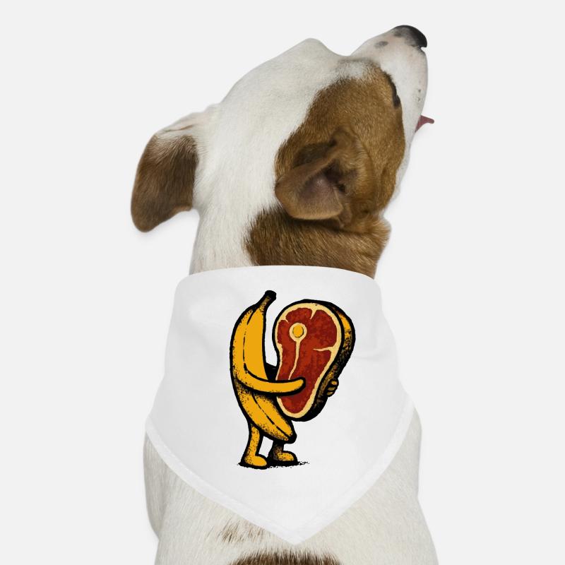 Banane mit Fleisch Hunde-Bandana