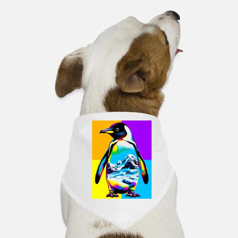 Pinguin - Hunde-Bandana - Weiß