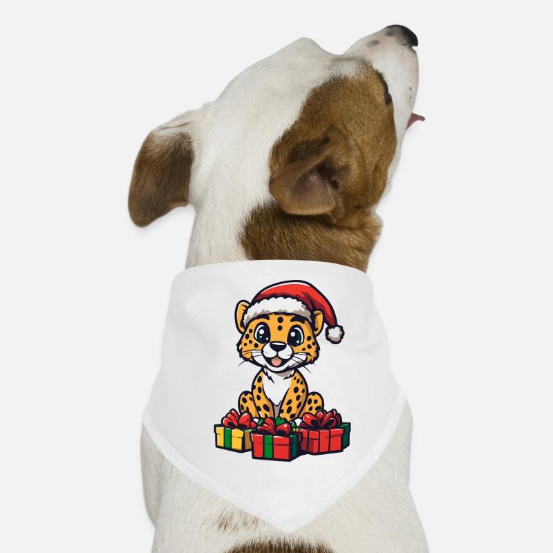 Cadeaux de Noël guépard Bandana pour chien