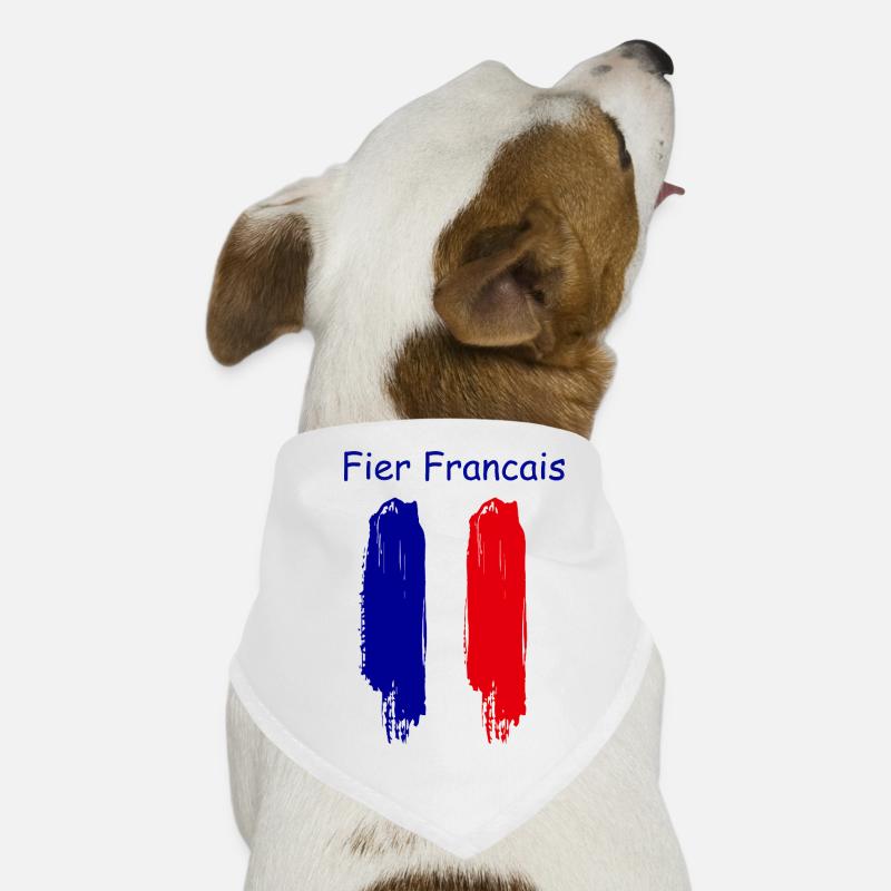 Fier Français tri-bleu blanc rouge Bandana pour chien