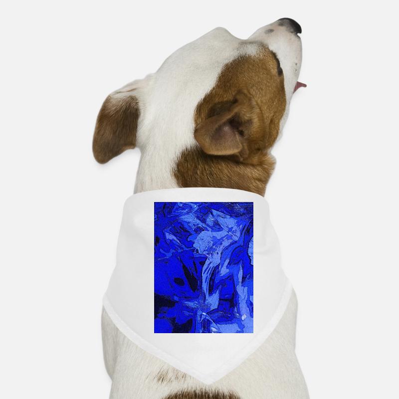 Blue Abstraction Dog Bandana