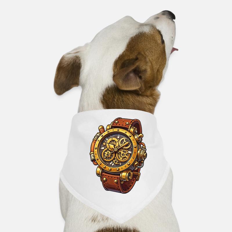 Steampunk Movement Chrono Design Dog Bandana