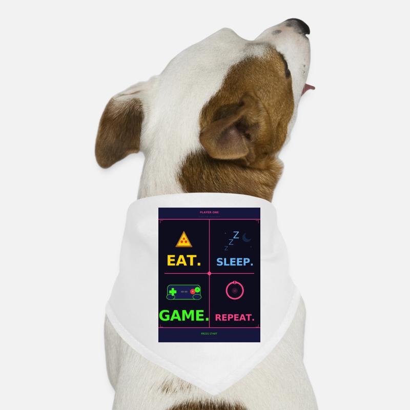 Eat, Sleep, Play, Repeat Dog Bandana