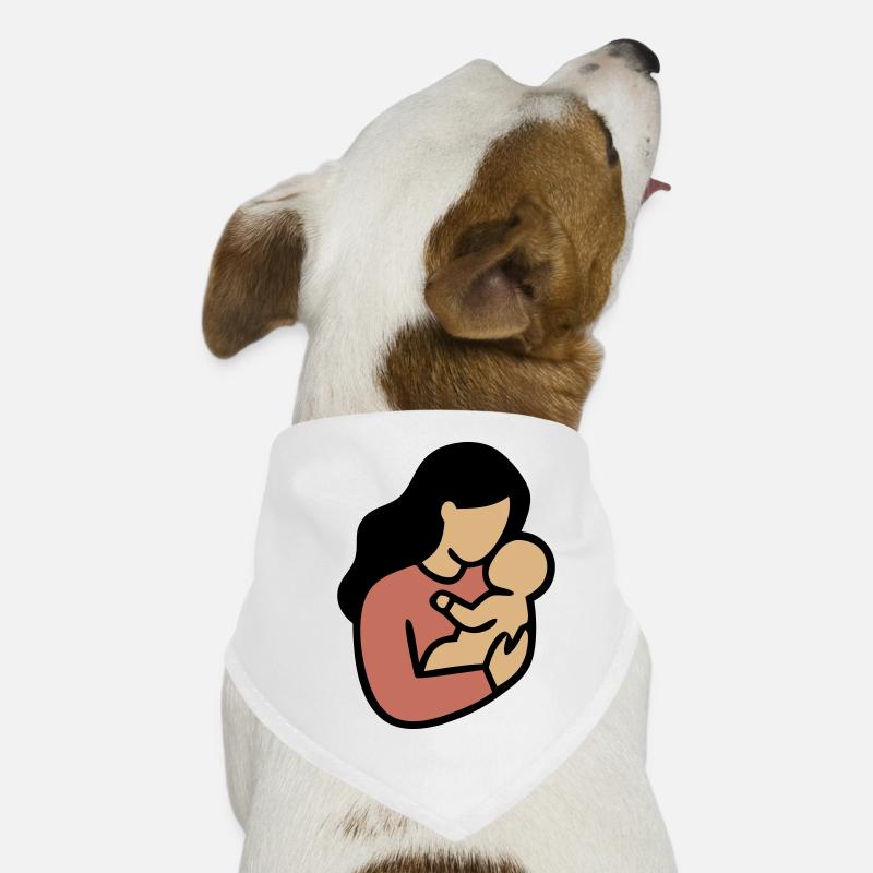Minimalisme Bohème, Maman Bébé Bandana pour chien