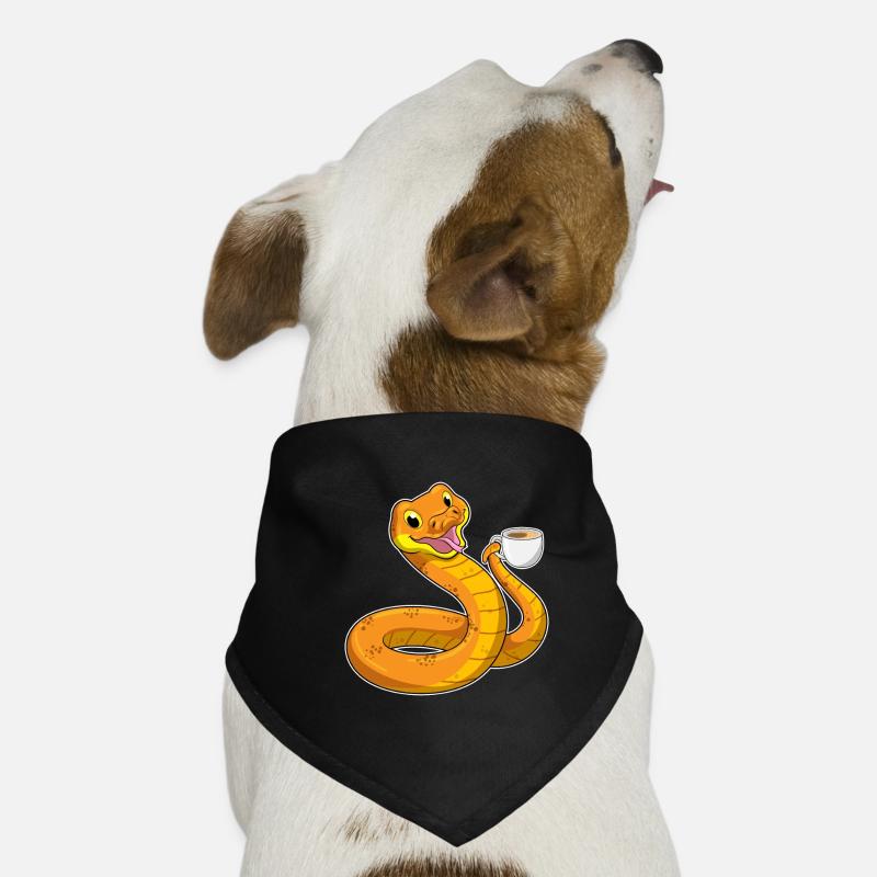 Queue with cup of coffee Dog Bandana