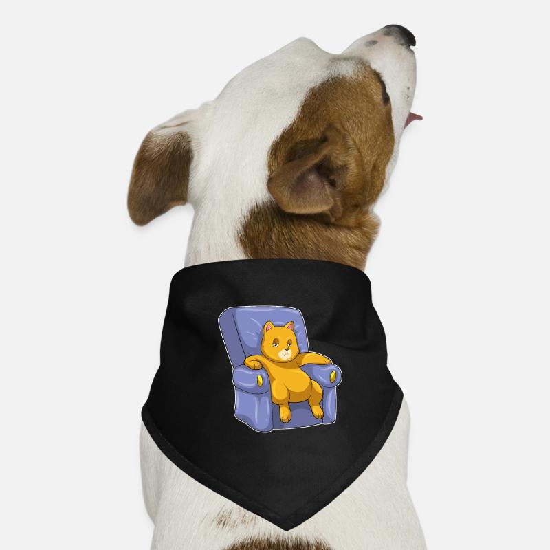Katze mit Sofa Hunde-Bandana