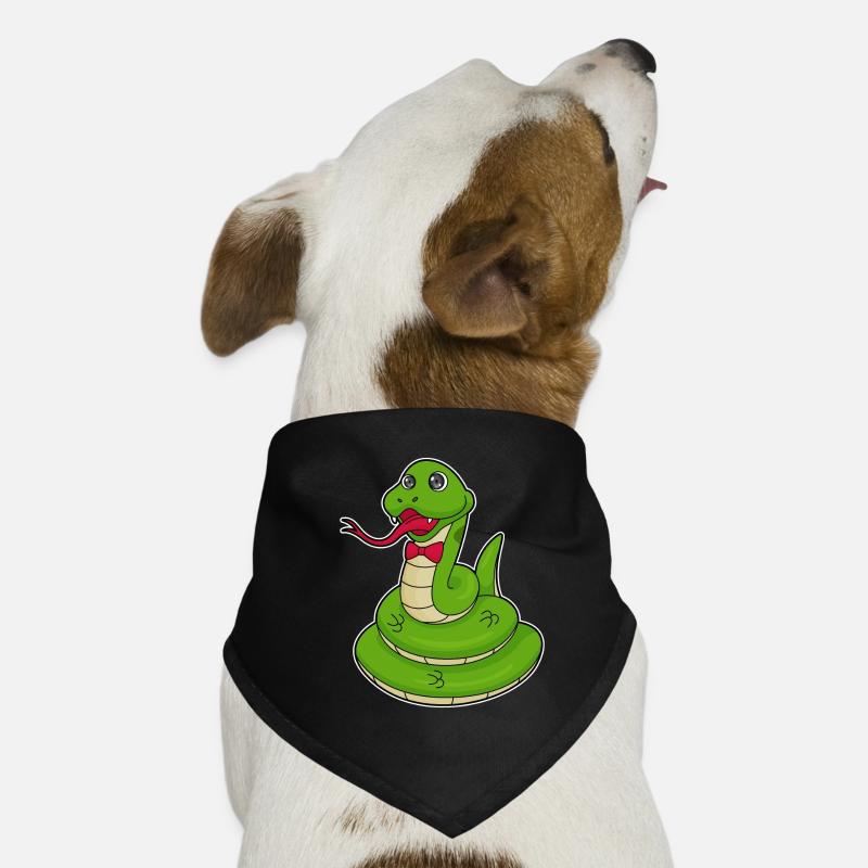 Schlange mit Schleife Hunde-Bandana