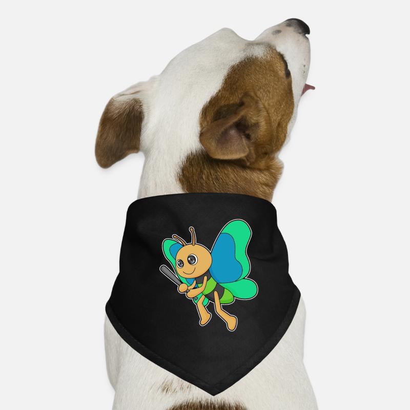 Butterfly Baseball Baseball Bat Dog Bandana