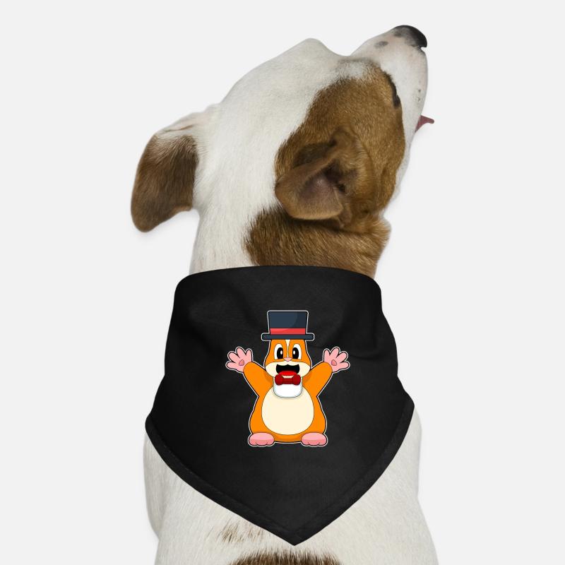 Hamster Bräutigam Zylinder Hochzeit Hunde-Bandana