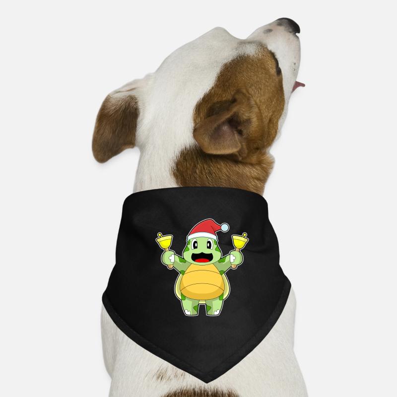 Turtle Christmas Christmas Bells Dog Bandana
