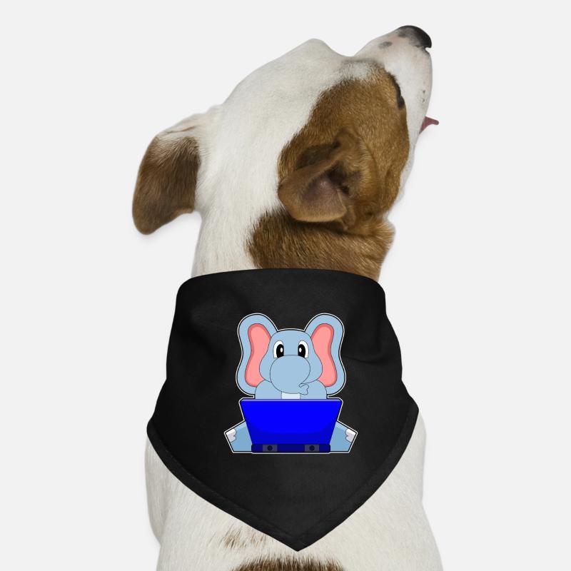 Ordinateur portable éléphant Bandana pour chien