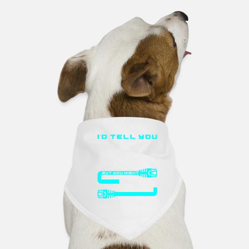 Cybersecurity Engineer Helpdesk Support IT Admin Dog Bandana