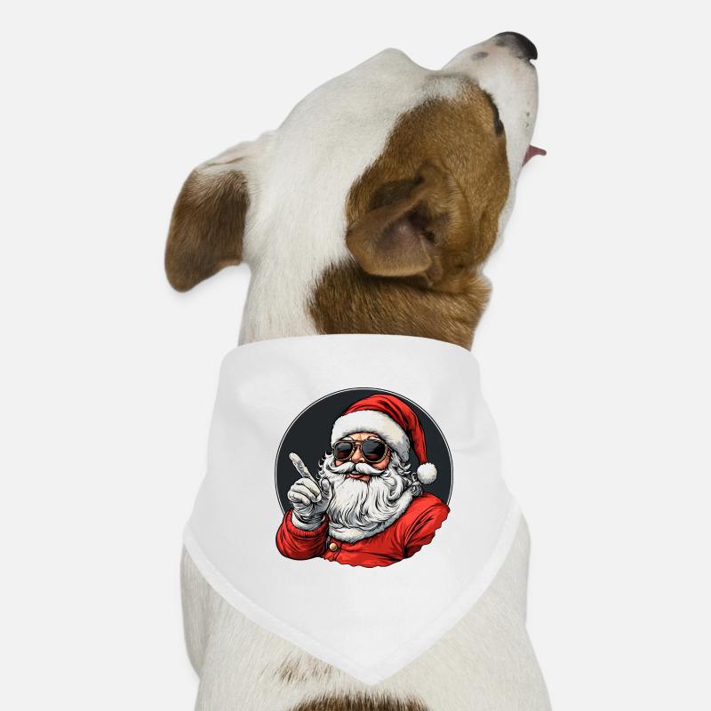 Cooler Weihnachtsmann Hunde-Bandana
