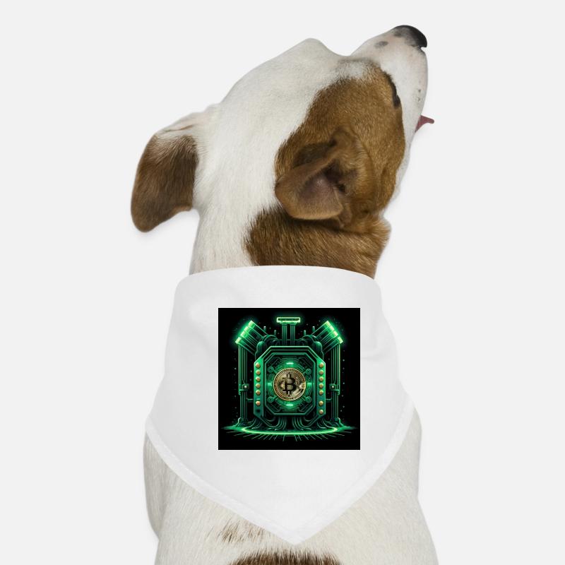 Bitcoin Crypto Crypto à la lune Cadeau CPU Bandana pour chien