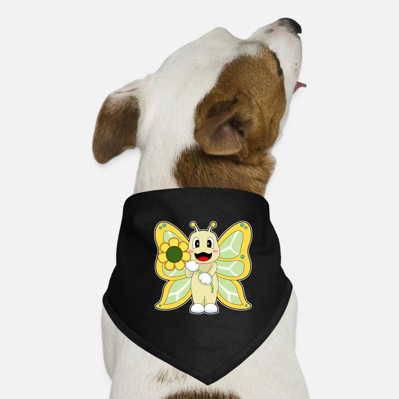 Fleur de papillon Bandana pour chien