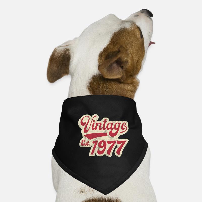 Vintage Est 1977 Bandana pour chien