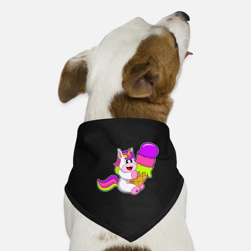 Crème glacée à gaufres licorne Bandana pour chien