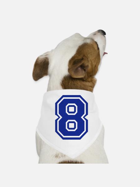 8 - Dog Bandana - white