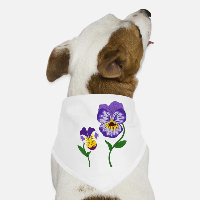 Blume Veilchen Hunde-Bandana