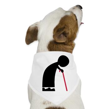 Oma - Hunde-Bandana - Weiß - Vorne