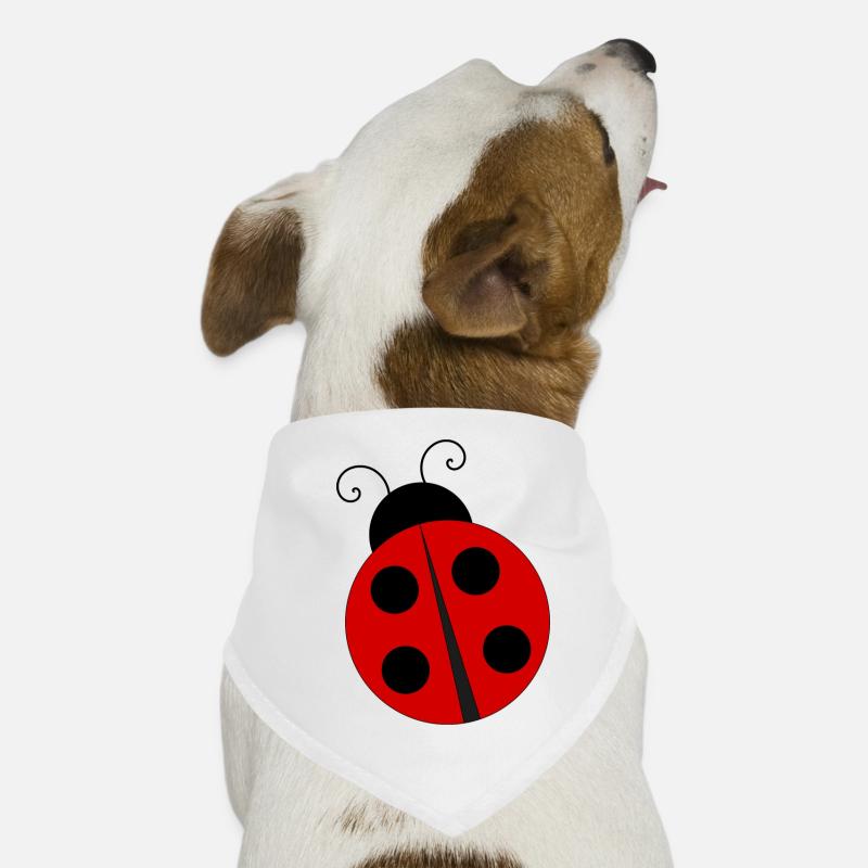 Marienkäfer,Tier,Comic - Hunde-Bandana - Weiß
