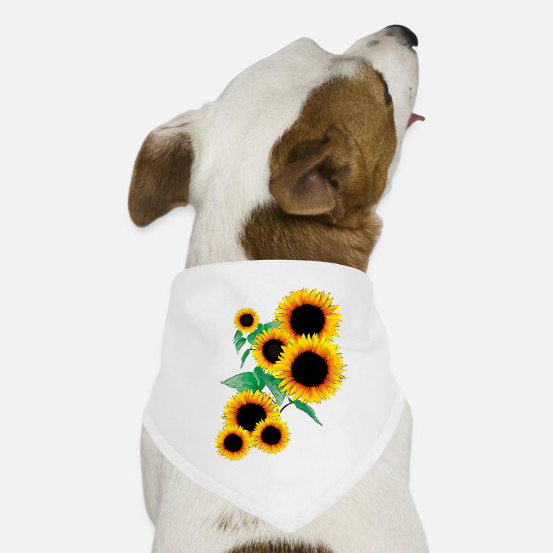 Sonnenblumen Hunde-Bandana