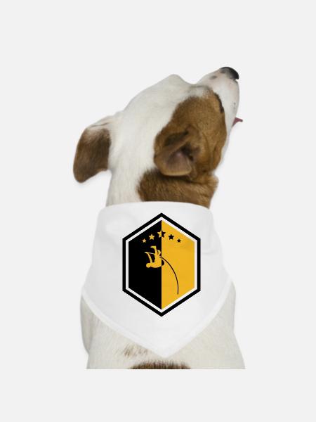 Stabhochsprung Stabhochsprunger Sport Sportler - Hunde-Bandana - Weiß - Vorne