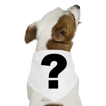 fragezeichen - Hunde-Bandana - Weiß - Vorne