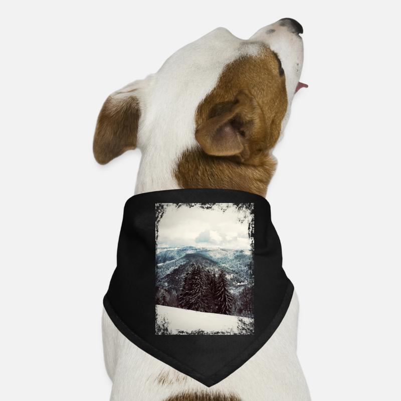 Black forest in winter Dog Bandana