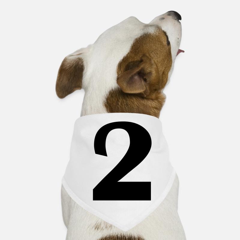 2 - Hunde-Bandana - Weiß