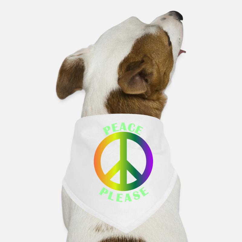 Peace Blease Dog Bandana