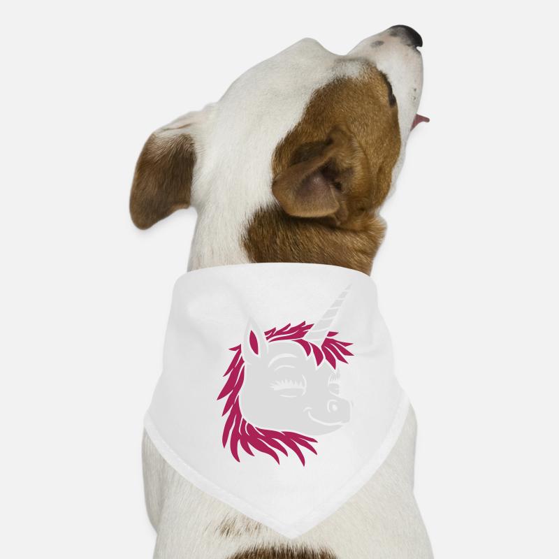 Visage comique licorne heureuse Bandana pour chien