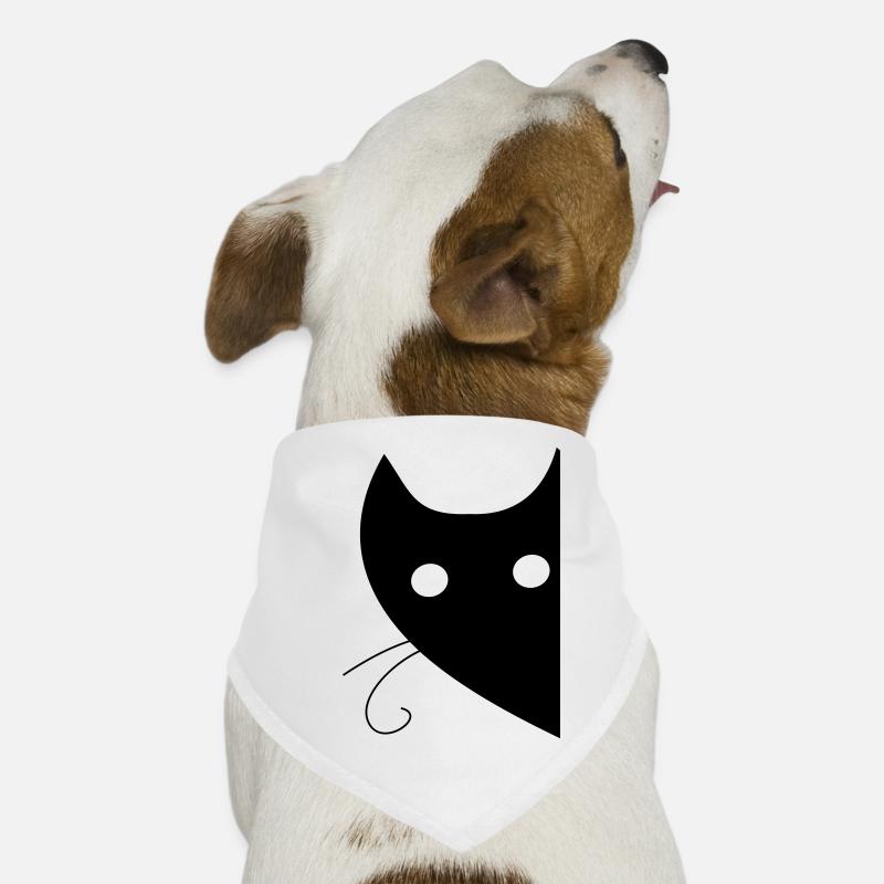 CAT HEAD Dog Bandana