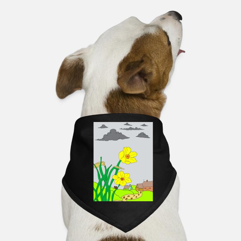 Tableau de fleurs Bandana pour chien