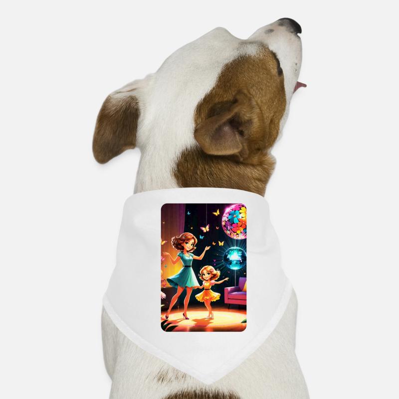 personalisiertes Design-Muttergeschenk - Hunde-Bandana - Weiß