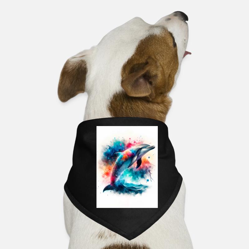 A Very Happy Dolphin Dog Bandana