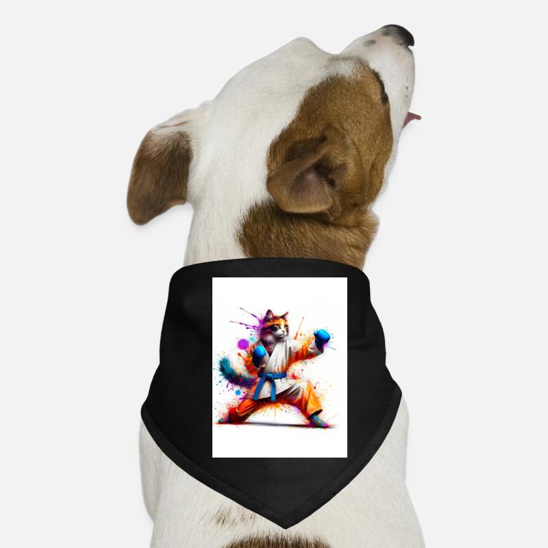 Cat Boxing Dog Bandana