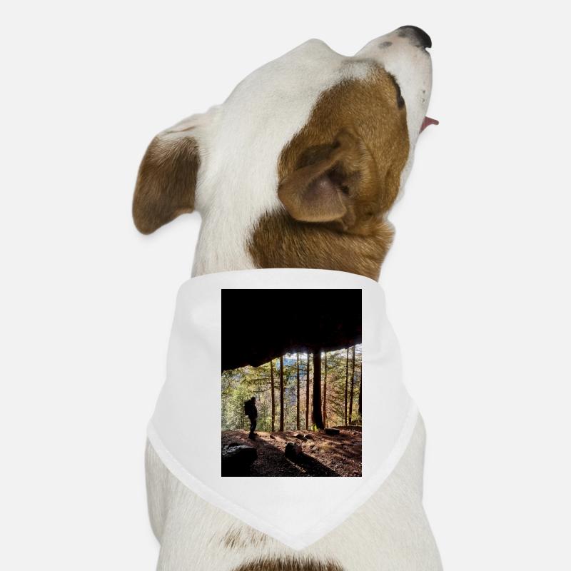 Waldwanderer Naturkunst Design Hunde-Bandana