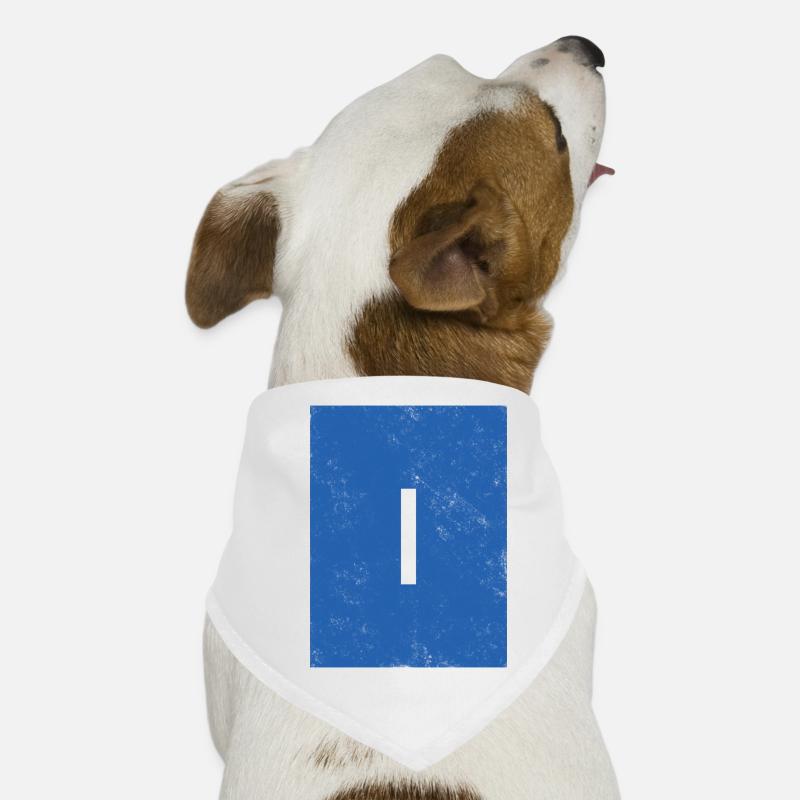 Règle bleue minimalisteDesign Bandana pour chien