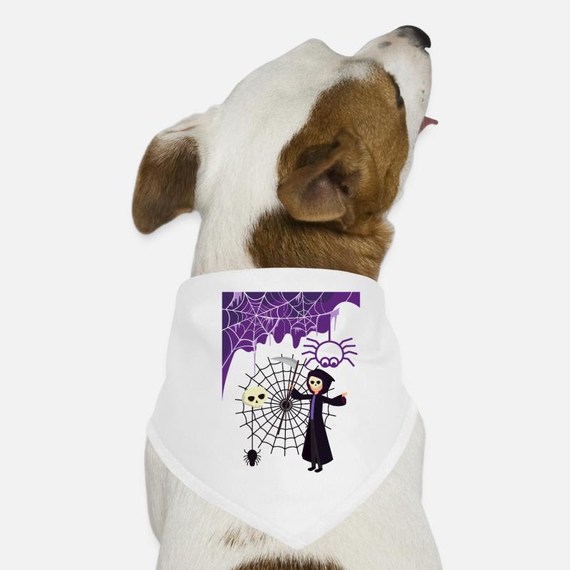 Grim Reaper in the spider's web Dog Bandana